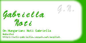 gabriella noti business card